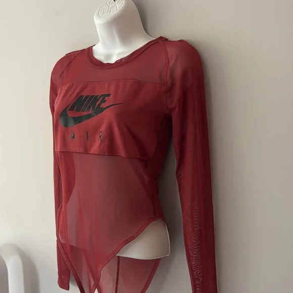 Nike Long Sleeve Mesh Bodysuit NWOT - Picture 3 of 8
